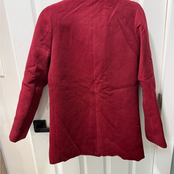 J. Crew Classic Red Pea Coat - Picture 3 of 6